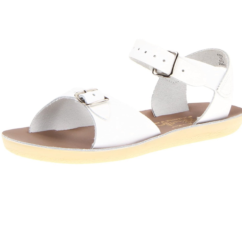 Sun San Salt Water Sandals Surfer White 6.